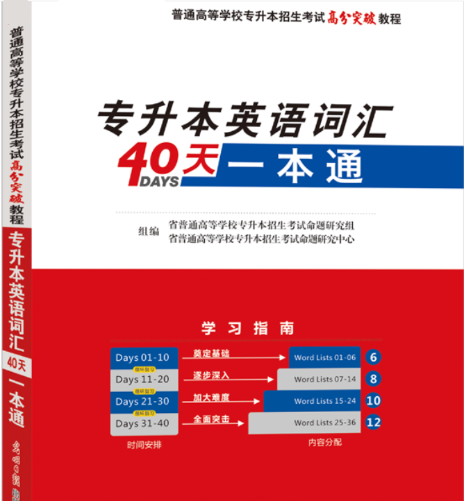 福建專升本英語詞匯書應該買哪一本? 福建專升本英語詞匯書應該買哪一本?