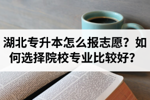 湖北省專升本怎么報(bào)志愿？如何選擇填報(bào)院校專業(yè)比較好？