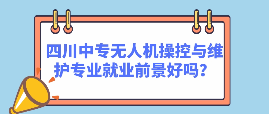 四川中專無(wú)人機(jī)操控與維護(hù)專業(yè)就業(yè)前景好嗎？(圖1)