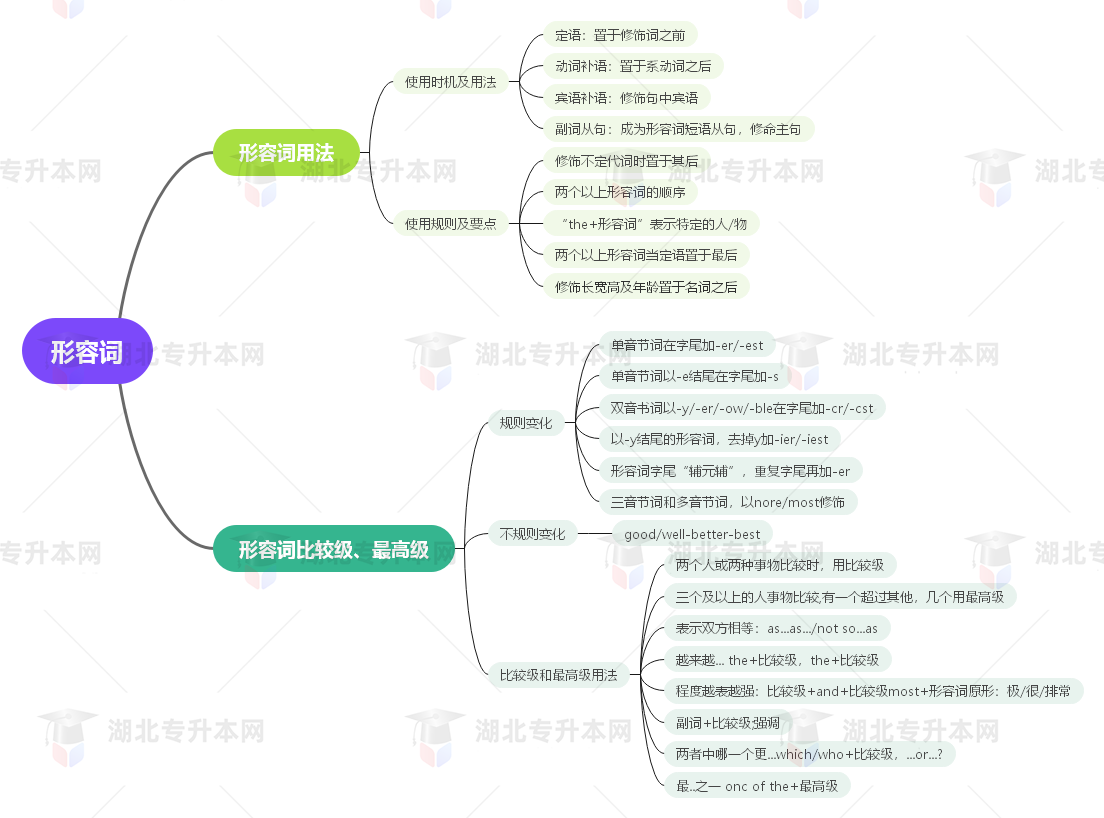普通專升本英語要掌握多少種語法？25張思維導(dǎo)圖教會(huì)你！